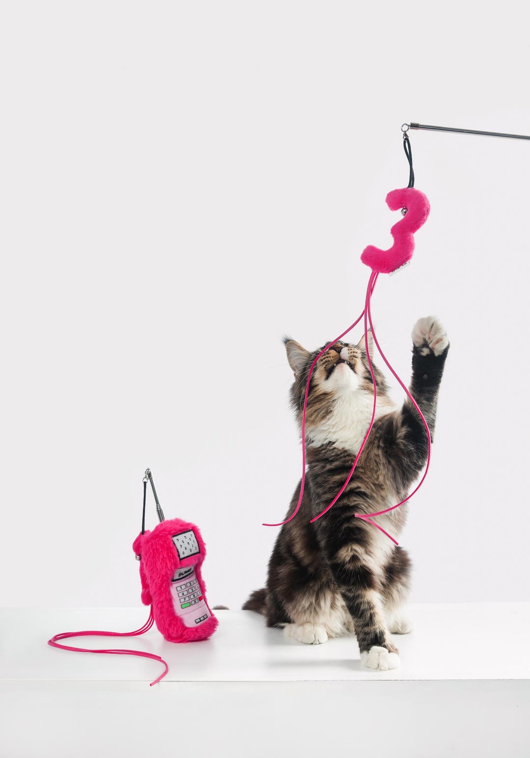 Interactive Cat Wand Toy | Handmade Cat Teaser With Retractable Rod ...