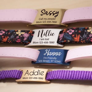 Silent Dog Tag - Slide On Tag - Dog Tags For Dogs - Silent Dog Name Tags- Cat Collar ID Tag-Dog Id Tag - Gift for Pet - Slide On Pet Id Tag