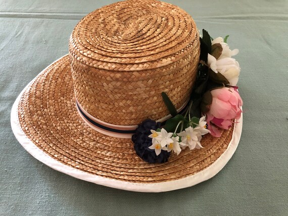 Vintage Handmade Straw Hat Grateful Wheat Straw Vintage Gold – SUPERDUPER main image 4