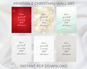 Printable Christmas Wall Art | Holiday Quote | Have Yourself A Merry Little Christmas | Digital Download