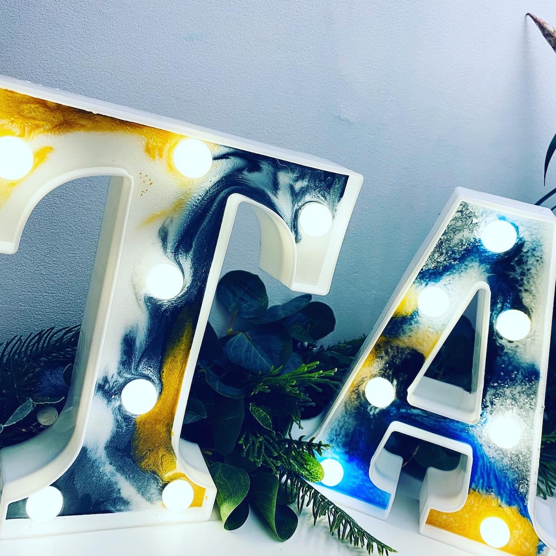 Custom made light up letters Etsy