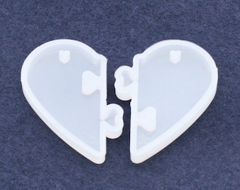 Hjärtformade hängen, Hjärtformad nyckelringsform, Halsbandstillverkning, Hantverksmaterial, Hantverkskit, Hartskit, Hartkonst, Hartform
