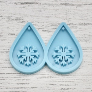 Snowflake Silicone Mould, Snowflake Mould, Snowflake design Earring Silicone Mold, Mold, Resin Art, Craft Supplies, Resin Crafts