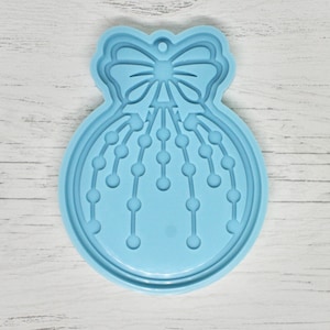 Bauble Silicone Mould, Bauble Mould, Bauble Bow design Silicone Mold, Mold, Resin Art, Craft Supplies, Resin Crafts