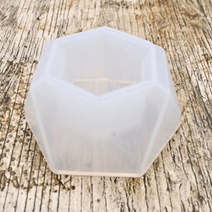 3D Hexagonal Pot Silicone Mould, Succulent Pot Mould, Silicone Mold, Mold, Resin Art, Craft Supplies, Resin Crafts, Silicone Flower Pot
