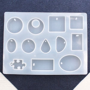 Pendant Multiple Shape Silicone Mould, Circle Pendant Silicone Mould, Silicone Mould, Epoxy Mold, Epoxy Resin, Craft Supplies