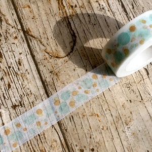 Fita adesiva de ponto colorido de água, washi, artesanato com cartão, fita adesiva washi, suprimentos para scrapbook, fita, fabricação de cartões, suprimentos para artesanato
