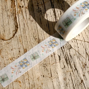 Present Adhesive Washi Tape, Washi, Shabby Washi, Card Craft, Washi Masking Tape, Scrapbook Supplies, Tape, Card Making, Craft Supplies