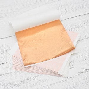 Copper Leaf 5-1/2 X 5-1/2, Pack Of 25 Sheets, .999 Pure