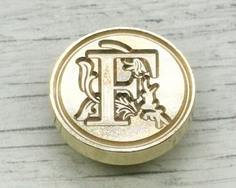 Letter F Metal Wax Stamp Head, Wax Seal Head to attach to your handle, Wax seal Supplies, Seal for envelopesCraft Supplies