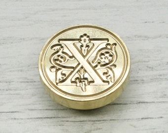 Letter X Metal Wax Stamp Head, Wax Seal Head to attach to your handle, Wax seal Supplies, Seal for envelopesCraft Supplies