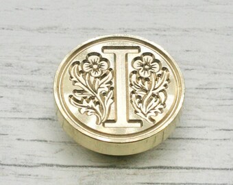 Letter I Metal Wax Stamp Head, Wax Seal Head to attach to your handle, Wax seal Supplies, Seal for envelopesCraft Supplies