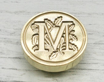 Letter M Metal Wax Stamp Head, Wax Seal Head to attach to your handle, Wax seal Supplies, Seal for envelopesCraft Supplies