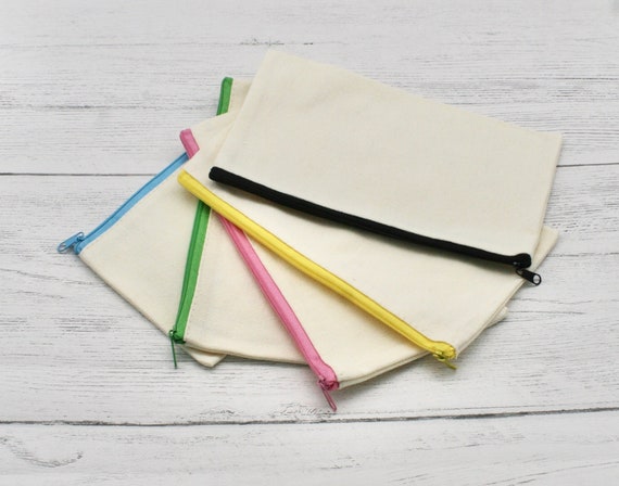 Plain canvas pencil pouch new arrivals
