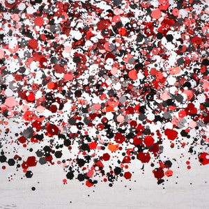 5g Zuckerstange, klobiger und feiner Glitzer, Rot-Weiß-Schwarz-Mix-Konfetti, Kunstharz, Bastelbedarf, Scrapbooking, Weihnachtsbasteln