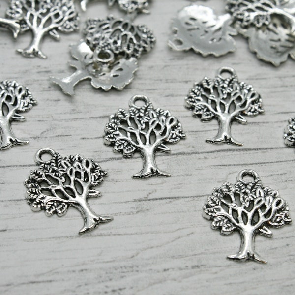 Silver Tree Of Life Charms, Bulk Charms, Jewellery Making, Bracelet Charms, Tree Charms, Pendant Charms, Pendant, Earring Charms, Trees