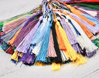 Mixed Colour Tassels for Bookmarks, Tassels for craft, Bookmark tassels, Craft Supplies, Art Supplies, Resin Supplies