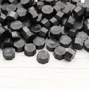20 Black Pearlescent Wax Beads for Metal Wax Stamper, Wax Seal, Wax, Thank You, Business Packaging, Stamping, Wax Stamp, Craft Supplies