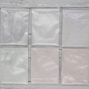 Mica Powder, colour pigment for Epoxy Resin, Soap making, Candle making, Resin Art, White pigment, Silver Mica, Satin Mica, Violet, Pearlred