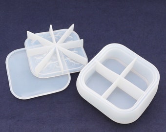 Storage Box with 2 lids, Mountain lidded storage box Silicone Mould, Flexible Silicone Mould, Resin Art, Resin Crafts, Silicone Trinket Dish