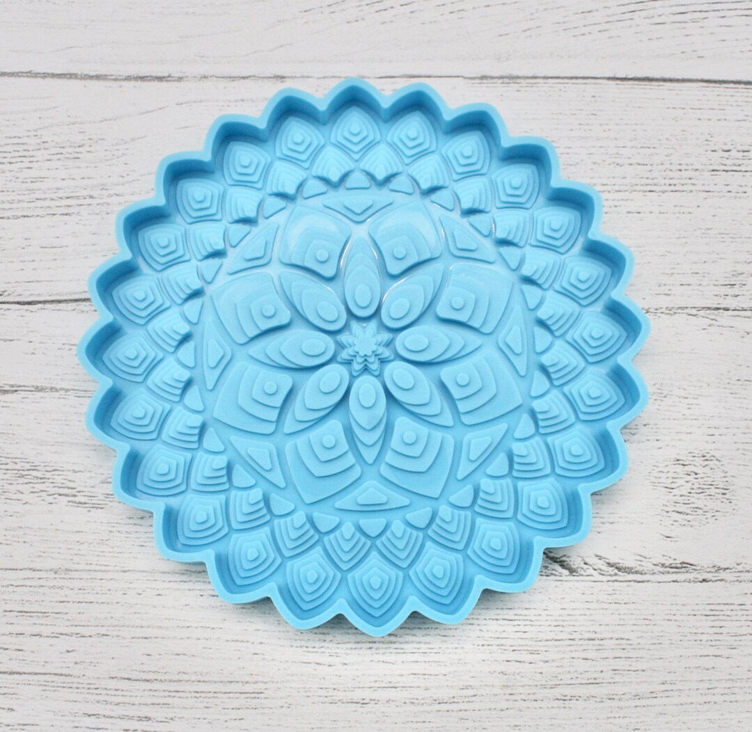 Stampo In Silicone Per Vassoio Rotondo - Per Resina, Sottobicchieri, Fai Da Te, Diametro 17.2cm - Foto 2