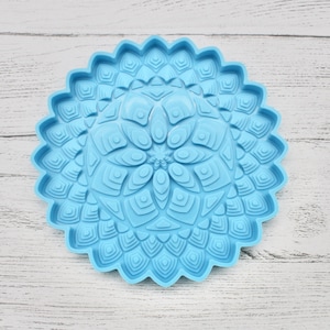 Raised Pattern Mandala Coaster Silicone Mould, Agate Coaster Silicone Mould, Craft Supplies, Resin Crafts, Silicone mould for Jesmonite