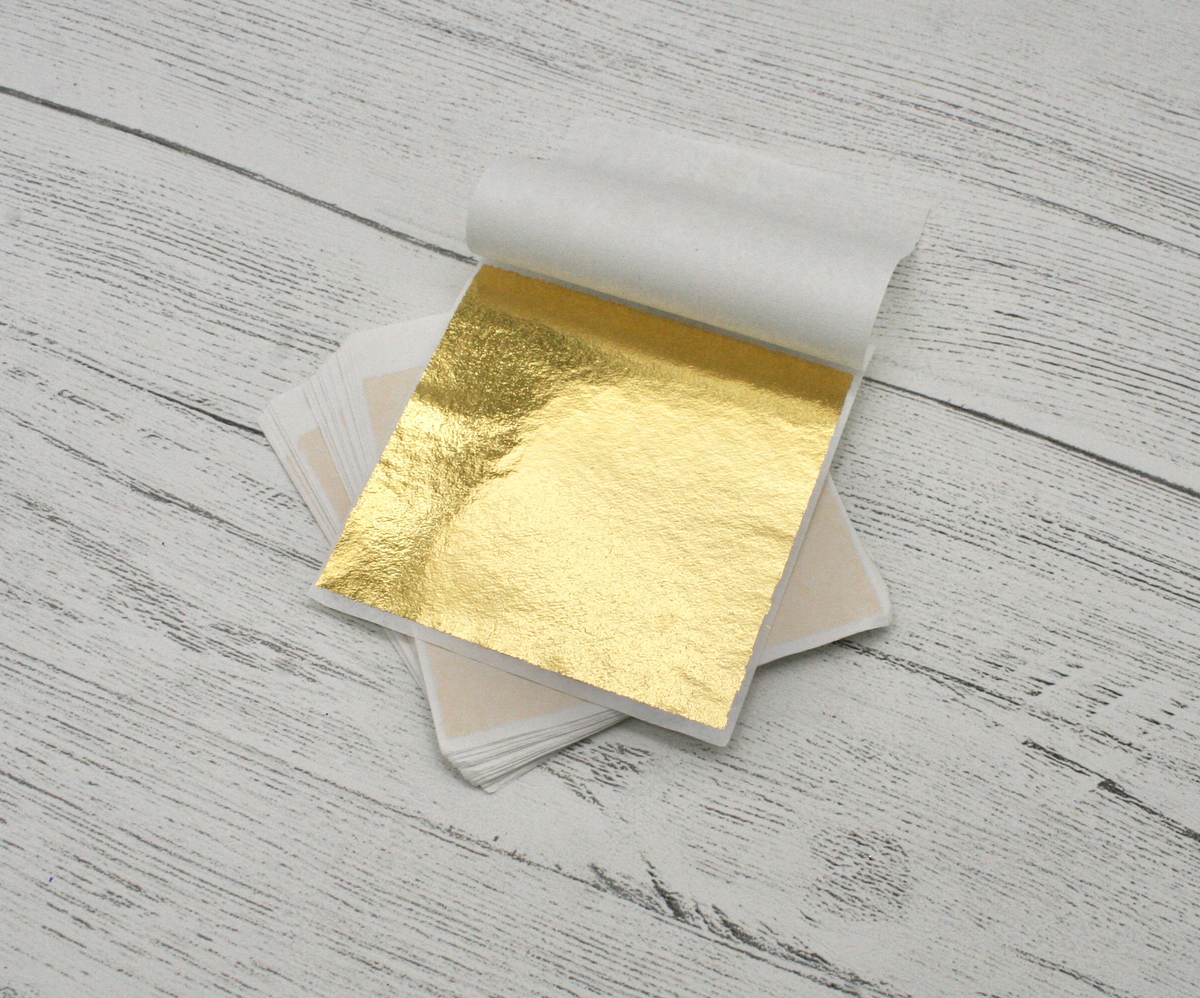 14x14cm Gold Leaf Foil Sheets for Craft Resin Scrapbooking Framing Gilding  Wax Seals Nail Art Jewellery Making 