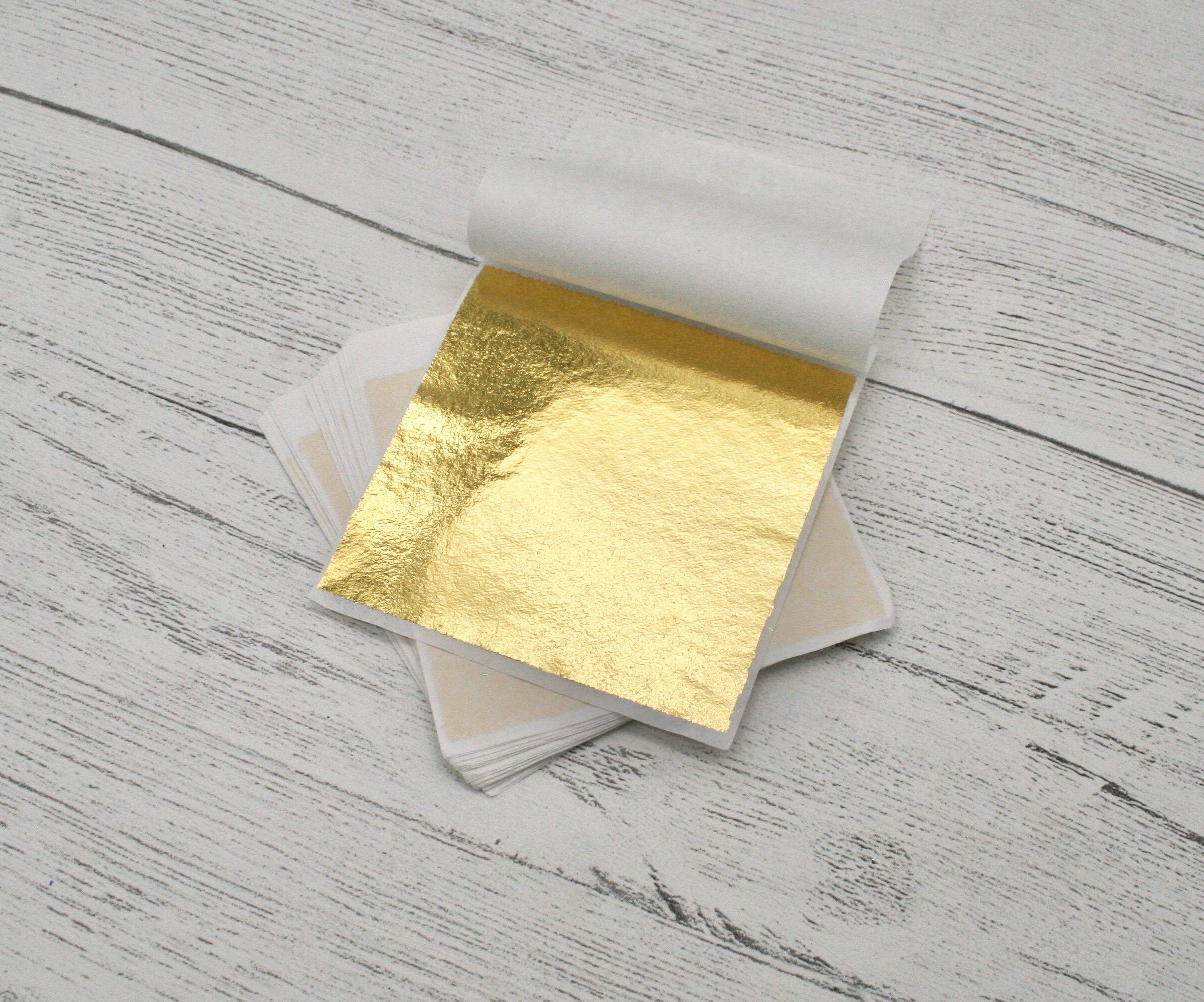 FGLC GOLD LEAF 300 8X8CM Gold Silver Copper Leaf Foil Sheets for Crafts  Gilding Nail - 300 8X8CM Gold Silver Copper Leaf Foil Sheets for Crafts  Gilding Nail . shop for FGLC