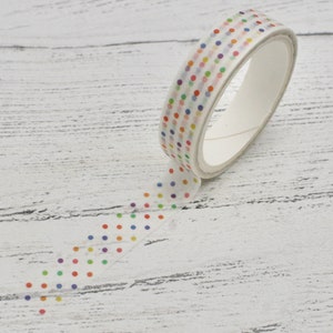Dashed Line Patterns Washi Tape Collection Slim, Water Color Pattern Deco  Masking Tape