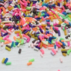 10g Rainbow Sprinkles, Fimo, Resin Art, Resin Craft Supplies,Hundreds and Thousands Fimo, Craft Supplies, Art Supplies, Jewellery Making