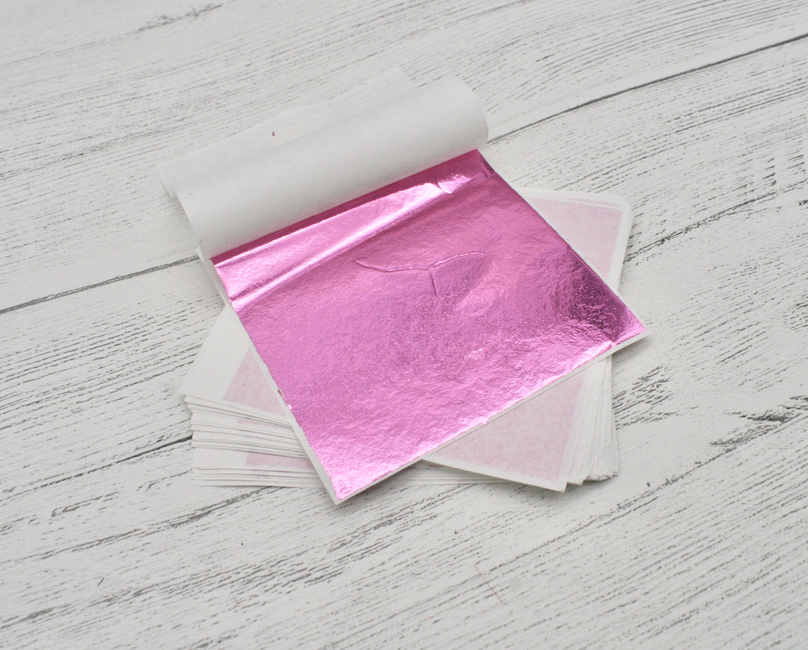 Pink Metallic Foil Sheets for Crafts (11 x 8.5 In, 50 Pack), PACK