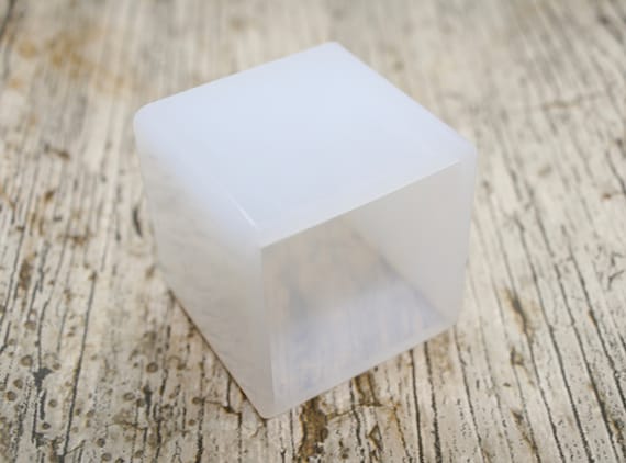 SET of 6, 8 and 10 Clear Silicone Square Block Mold / Deep
