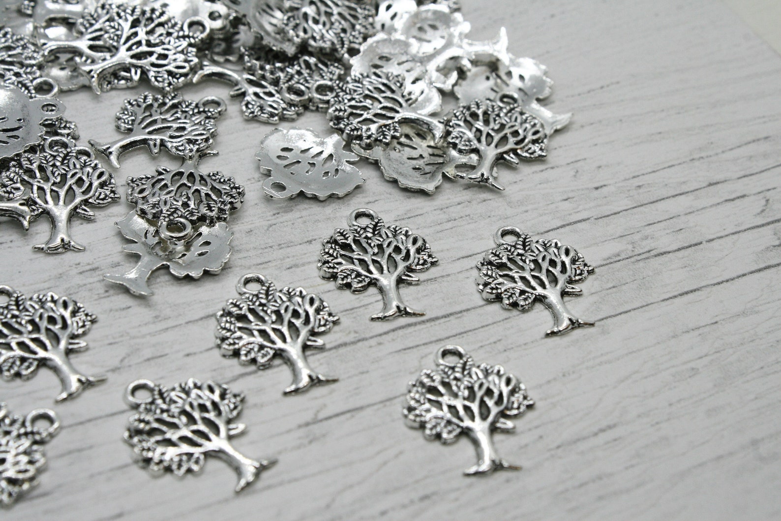 Silver Tree of Life Charms Bulk Charms Jewellery Making Etsy