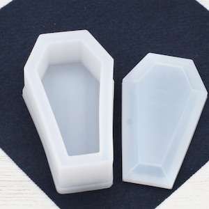 Coffin Silicone Resin Mould, Craft Supplies, Halloween Mould, Mold for Resin, Resin Art, Resin Supplies, Halloween Mold, Craft, Handmade