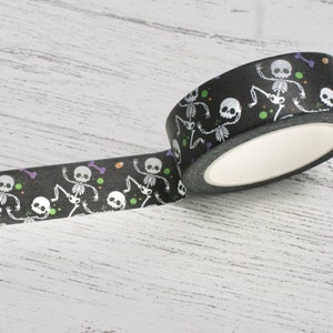 Skelett Klebeband, Washi, Shabby Washi, Karten basteln, Washi Masking Tape, Washi Card Crafts, Halloween Washi Tape