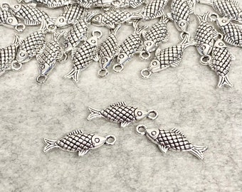 2 x Fish Charms, Carp Fish Charms