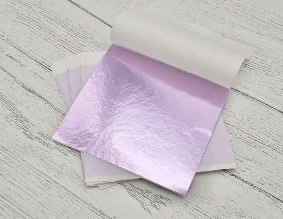 Pale Purple Leaf Foil Paper Sheets for Crafts, Resin, Scrapbooking,  Gilding, Framing, Lilac Foil Sheets, Nail Art, Thin Foil Sheets, Craft 