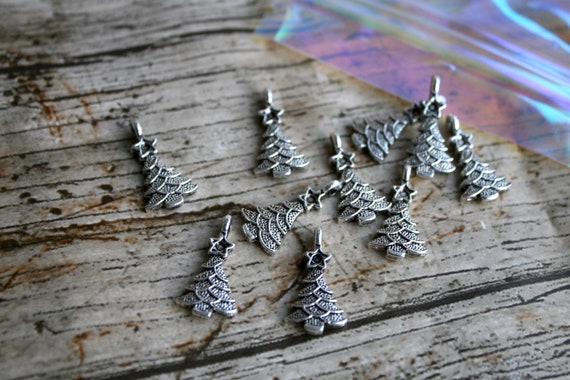Download Metal Christmas Tree Charms Jewellery Making Craft Supplies Etsy PSD Mockup Templates