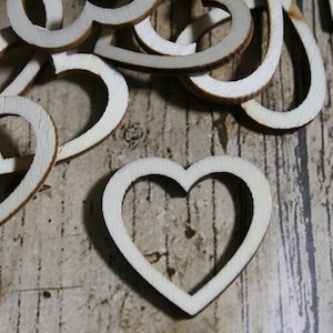 Wooden Hearts, Laser Cut Heart Decorations, Heart Confetti, Table decorations, Scatter decoration, Craft Supplies