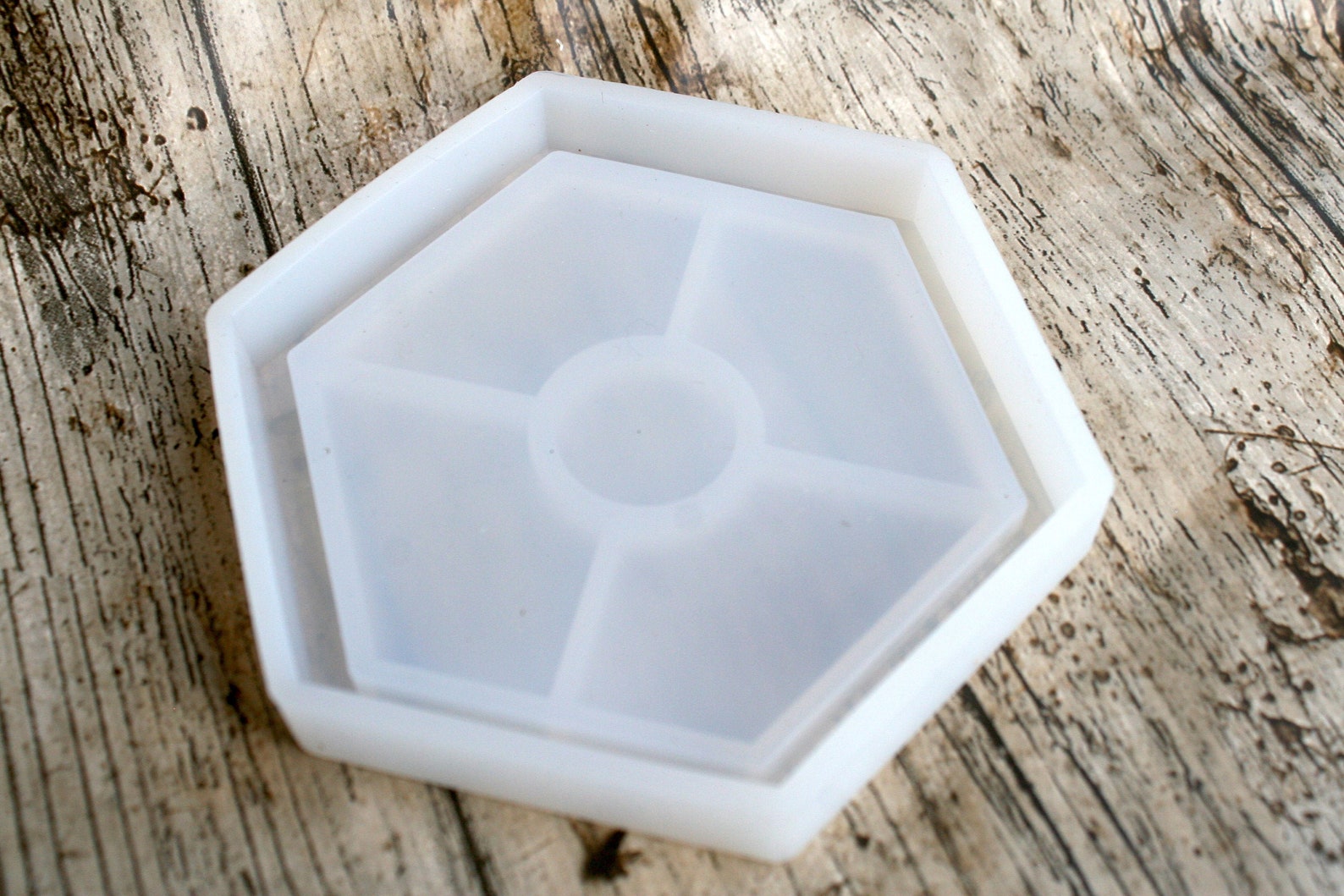 Hexagon Silicone Resin Coaster Mould Mold Resin Art Craft Etsy