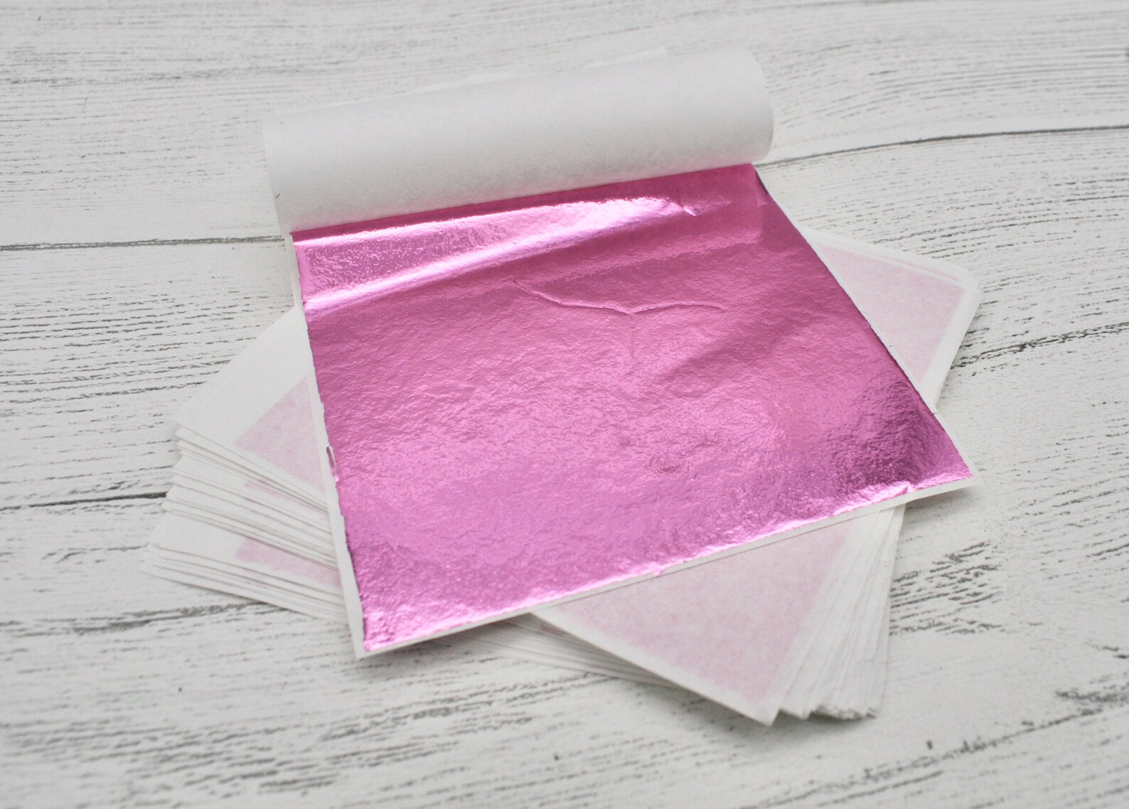 Pink Leaf Foil Paper Sheets for Crafts Resin Scrapbooking Etsy