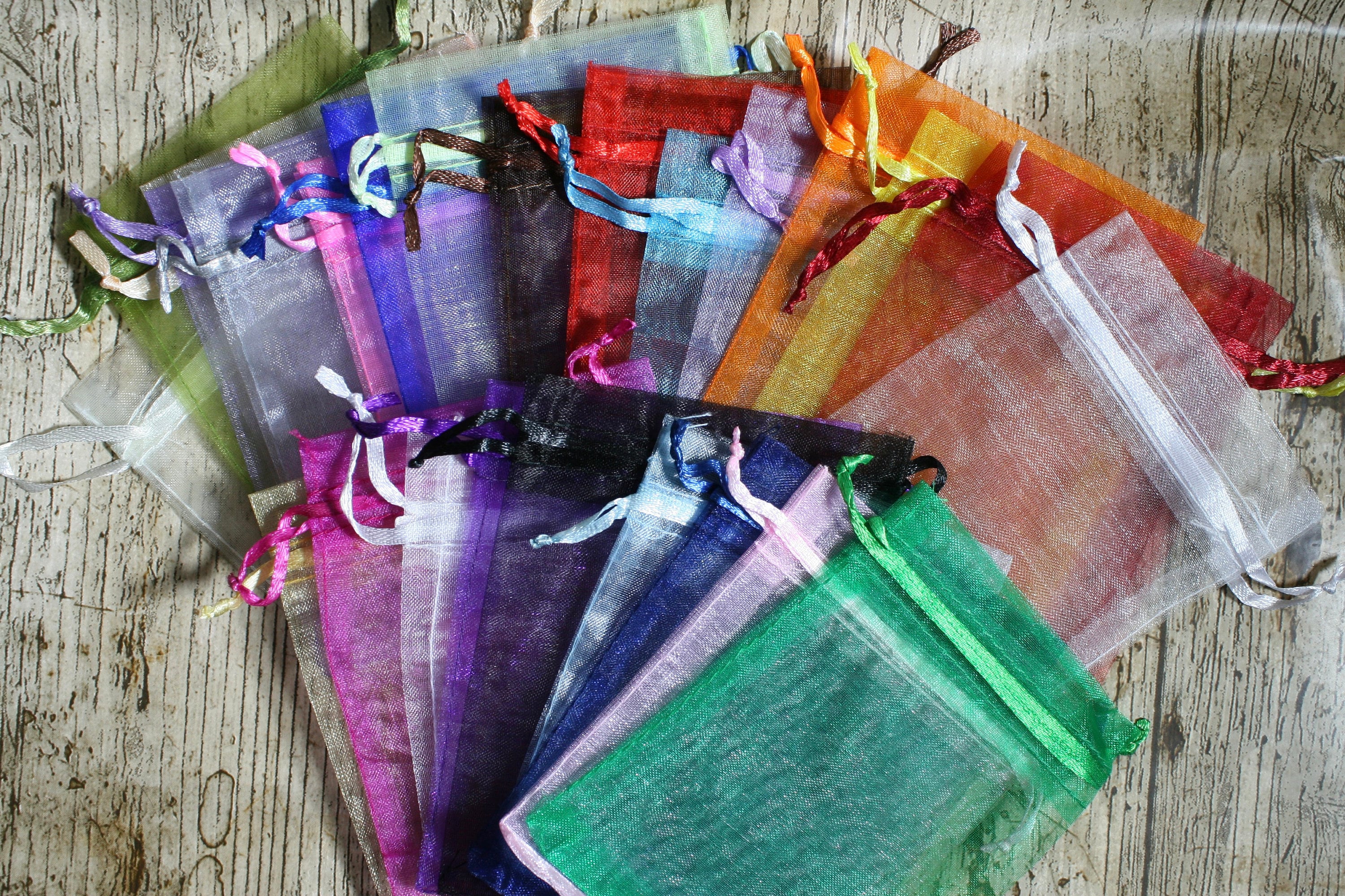 7cm x 9cm Organza Bags Mixed Colour Organza Bags Gift bags Etsy
