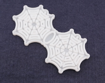 Spider Web Earring Silicone Mould, Spider Webbing Mould, Earring making,  Web Keyring Mould, Halloween Silicone Mould, Spooky Mould