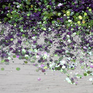 5g Purple Green Chameleon Colour Shift Holographic Hexagon Chunky & Fine Glitter, Resin Craft, Craft Supplies, Scrapbooking