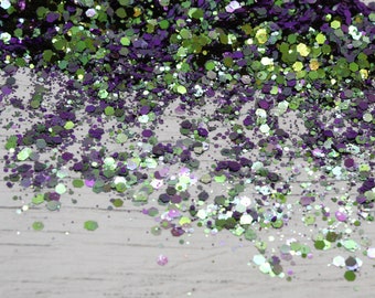 5g púrpura verde camaleón cambio de color Holográfico hexagonal grueso & brillo fino, artesanía de resina, suministros de artesanía, Scrapbooking