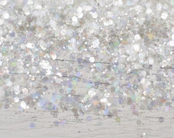 5g Crisp White Opal Glitter, Resin Arts, Resin Craft, Craft Supplies, Sequin Powder Glitter, Slime Making, Nail Art Glitter, Glitter Art