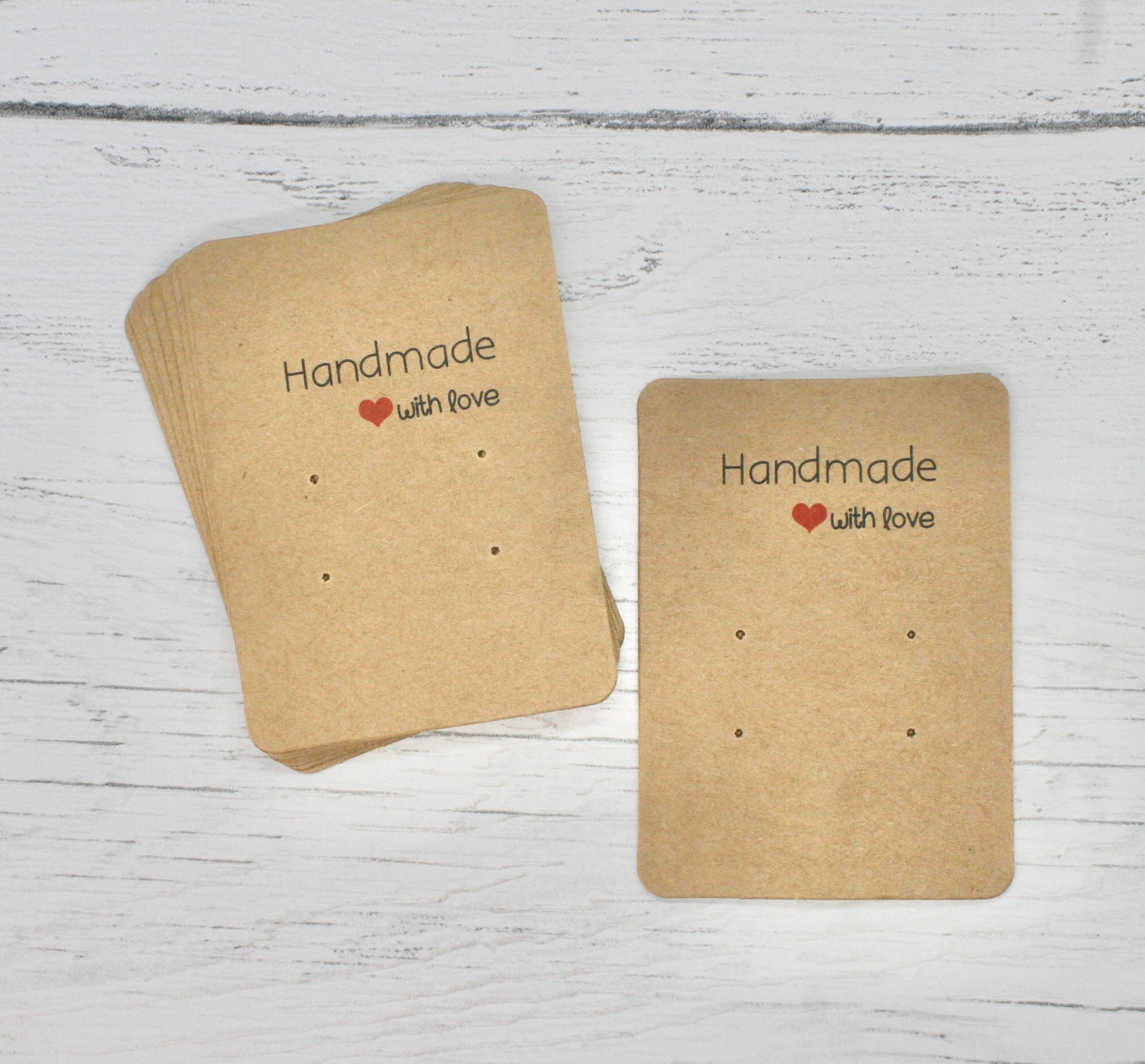 Printable Handmade With Love Gift Tag Template, Personalized Hand