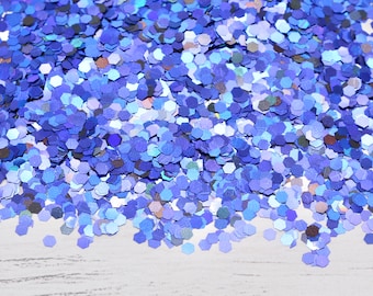 10g Blue Black Hexagon Chunky Glitter, Resin Craft, Confetti, Resin Arts, Craft Supplies, Scrapbooking, Slime making, Glitter Crafts