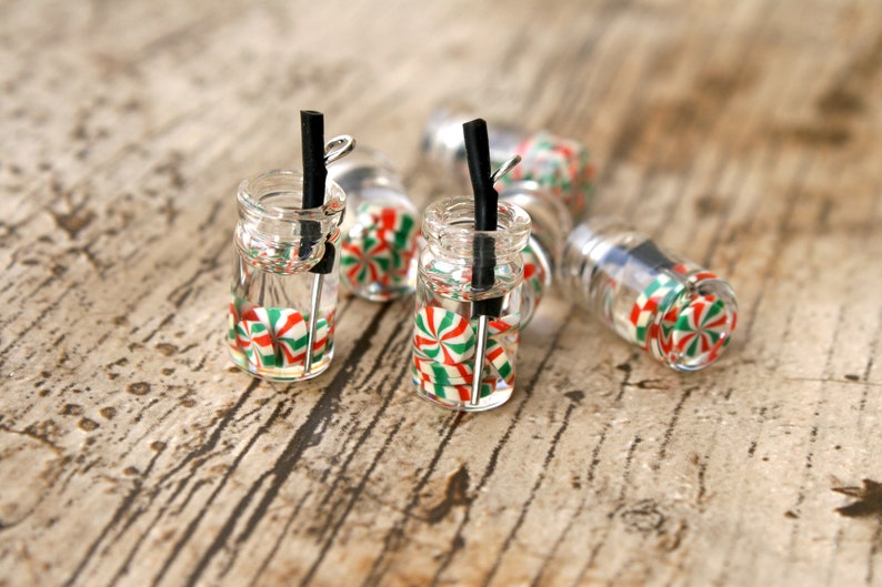 2 X Peppermint Drink Charms Resin Charm Polymer Clay Etsy