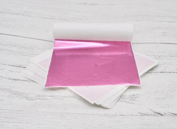 lystmrge Rose Iron on Foil Sheets for Crafts Vinyl Permanent Self